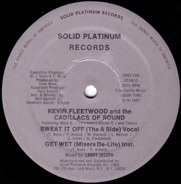 Image of Front Cover of 12" - /VG+ - KEVIN FLEETWOOD AND THE CADILLACS OF SOUND, Sweat It Off (Solid Platinum Records; SPRT-20, US 1983), faint groovewear - still VG+,  - 4046319S