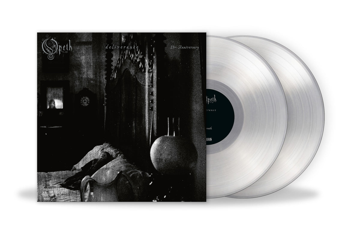 Image of Front Cover of 2xLP - NEW/NEW - OPETH, Deliverance (Music For Nations; 19958445151, UK 2026 Reissue, Crystal Clear Vinyl), , Released at a pivotal moment in Opeth’s ascent, Deliverance offers a snapshot of a band refusing to stand still. After two decades Deliverance continues to hold reverence as a true jewel in the crown of modern progressive metal. This new reissue offers a fresh opportunity to revisit a record whose power, innovation and enduring legacy remain as impactful today as when it firs