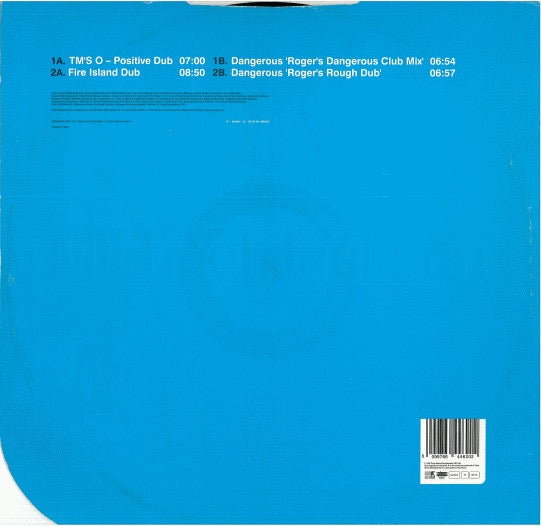 Image of Back Cover of 12" - VG+/VG - MICHAEL JACKSON, Blood On The Dance Floor / Dangerous (Epic; 664462 0, UK 1997, Titled Company Sleeve), Some very faint scuffs.,  - 4016580C