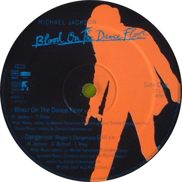 Image of Label Cover of 12" - VG+/VG - MICHAEL JACKSON, Blood On The Dance Floor (Epic; 664462 6, UK 1997, Titled Company Sleeve), Light hairlines and faint scuffs.,  - 4016581C