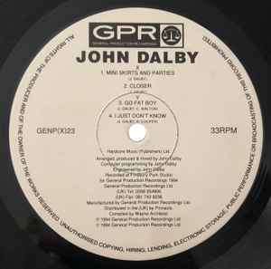 Image of Label Cover of LP - VG/VG - JOHN DALBY, Mini Skirts And Parties EP. (General Production Recordings; GENP(X)23, UK 1994, Picture Sleeve), light ring wear. faint scuffs only,  - 4046324S