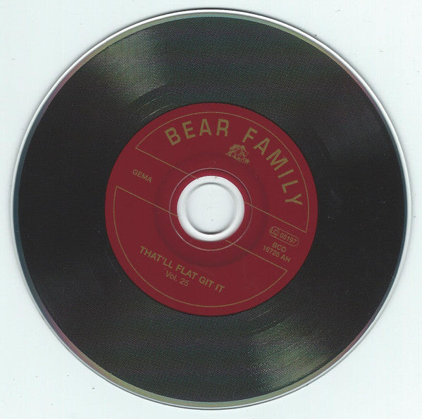 Image of Label Cover of CD - VG+/VG+ - VARIOUS, That'll Flat ... Git It! Vol. 25: Rockabilly From The Vaults Of Columbia Records (Bear Family Records; BCD 16725 AH, Germany 2005, Jewel Case), ,  - 4056332S