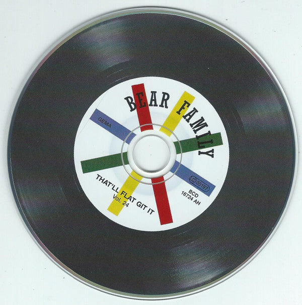 Image of Label Cover of CD - VG+/VG+ - VARIOUS, That'll Flat ... Git It! Vol. 24: Rockabilly From The Vaults Of Roulette Records (Bear Family Records; BCD 16724 AH, Germany 2006, Jewel Case), ,  - 4056333S