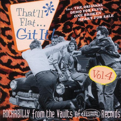 Image of Front Cover of CD - VG+/VG+ - VARIOUS, That'll Flat ... Git It! Vol. 4: Rockabilly From The Vaults Of Festival Records (Bear Family Records; BCD 15 630 AH, Germany 1994, Jewel Case), ,  - 4056334S
