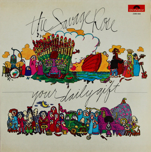Image of Front Cover of LP - VG/VG - THE SAVAGE ROSE, Your Daily Gift (Polydor; 2380 004, Scandinavia 1971 Reissue, Laminated Gatefold Sleeve), Hairlines & light marks, edge wear,  - 4146005S