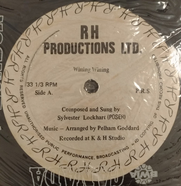 Image of Label Cover of LP - VG/VG - POSER, Poser '84 (RH Productions; none, Trinidad & Tobago 1984), Light marks on either side of the record. Sleeve has some discolouring and edge wear.WOL/WOS,  - 4146035S