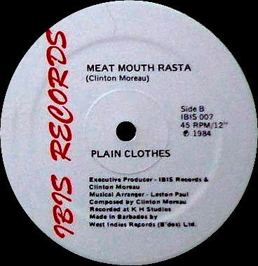 Image of Label Cover of 12" - VG/VG - PLAIN CLOTHES, Chambers Done See (Ibis Records; IBIS 007, Trinidad & Tobago 1984), Light marks only,  - 4146038S