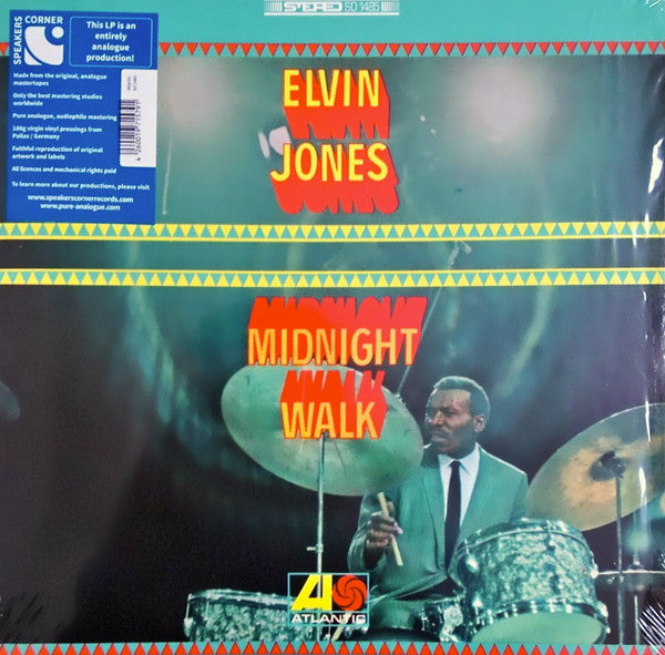 Image of Front Cover of 12" - VG+/VG+ - ELVIN JONES, Midnight Walk (Speakers Corner Records; SD 1485, Germany 2019 Reissue), ,  - 4146040S