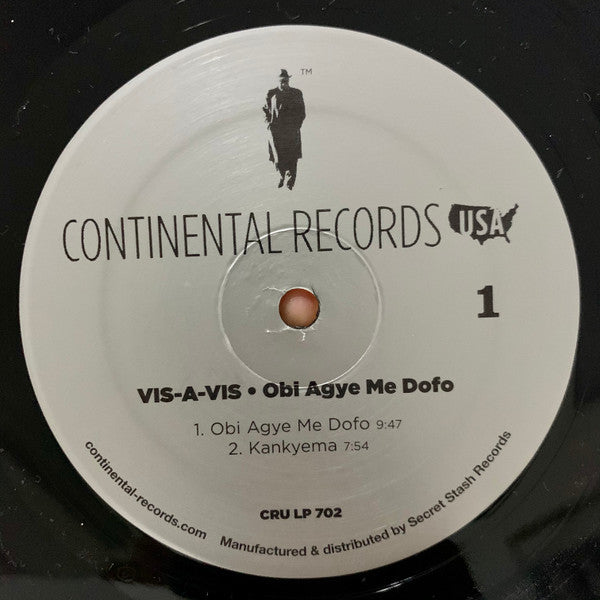 Image of Label Cover of LP - VG+/VG+ - VIS-A-VIS, Obi Agye Me Dofo (Continental Records USA; LP 702, US 2011 Reissue, Picture Sleeve, No 7"), Close to NM, minor corner dings. No 7". Number 894.,  - 4126050E