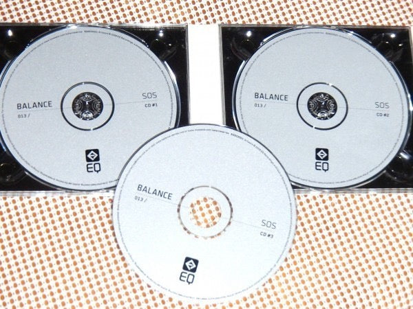 Image of Label Cover of 3xCD - VG/VG - SOS, Balance 013 (EQ Recordings; EQGCD021, Australia 2008, Triple Digipak), Shelf Wear, Small Scuff on Front,  - 4116027C