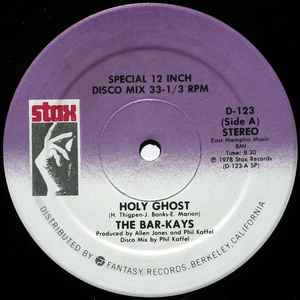 Image of Front Cover of 12" - VG+/VG - THE BAR-KAYS, Holy Ghost / Monster (Stax; D-123, US 1978), ,  - 4146047S