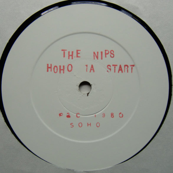 Image of Front Cover of LP - VG/VG - THE NIPS, Only the End of the Beginning (Soho; HOHO001, UK 1980, Plain white sleeve, NO printed front insert, Stamped labels, Shane MacGowan), NO printed front insert, Strong VG - Light marks, ring wear on plain sleeve,  - 4146014S