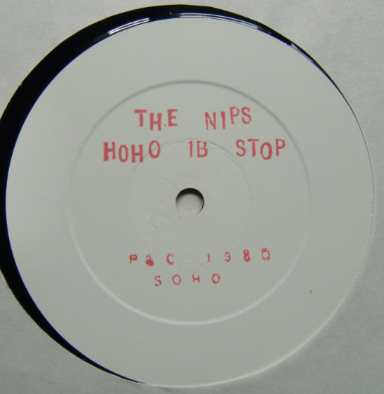 Image of Back Cover of LP - VG/VG - THE NIPS, Only the End of the Beginning (Soho; HOHO001, UK 1980, Plain white sleeve, NO printed front insert, Stamped labels, Shane MacGowan), NO printed front insert, Strong VG - Light marks, ring wear on plain sleeve,  - 4146014S