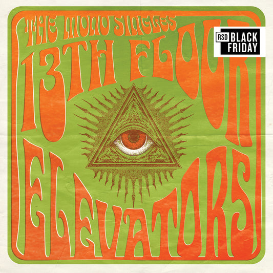 Image of Front Cover of LP - NEW - 13TH FLOOR ELEVATORS, The Mono Singles (Charly | International Artists; IA-LP-20, UK 2026), , Celebrating 60 years of the pioneering psychedelic rock band from Austin, Texas. This special anniversary release collates all of the genre-defining singles released between May 1966 and January 1969. All seven singles are included, A's and B's in chronological order and mastered in mono. This unique – world first – is dressed in specially commissioned artwork paying homage to the