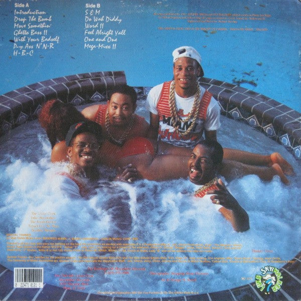 Image of Back Cover of LP - G/G - TWO LIVE CREW, Move Somthin' (Luke Skyywalker Records; XR-101, US 1988), Many marks on the record. WOL. Heavy edgewear and stickers on front cover with BPMs.,  - 4126014E
