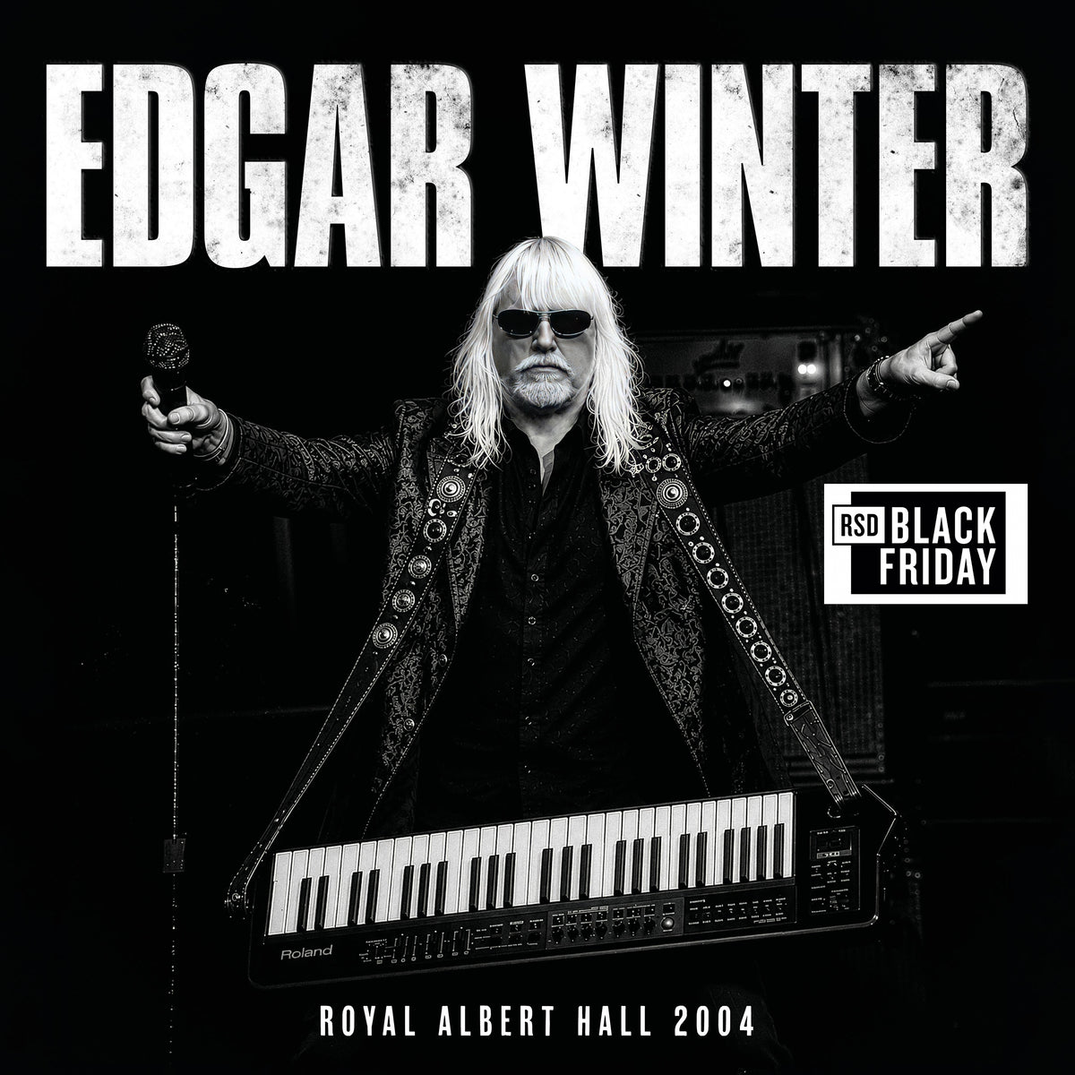 Image of Front Cover of LP - NEW/NEW - EDGAR WINTER, Royal Albert Hall 2004 (Charly; CHARLY803LP, UK 2026, Metallic Silver Vinyl ), , Available on vinyl for the first time, this electrifying live album captures Edgar Winter and his band at London’s Royal Albert Hall in a career-spanning performance that showcases one of rock’s most accomplished and innovative musicians at the height of his live powers. Featuring classics including “Free Ride,” “Frankenstein,” and “Tobacco Road,” the set is packed with blazi