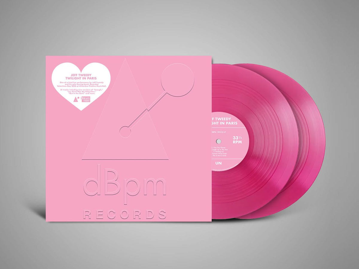 Image of Front Cover of 2xLP - NEW/NEW - JEFF TWEEDY, Twilight in Paris (dBpm; 19958481601, UK 2026, Gatefold, Pink Vinyl), , One-of-a-kind live performance by Jeff Tweedy with his “Twilight Override” touring band. RecordedValentines Day 2026 in Paris at the Alhambra Théâtre Music-Hall. - 9417768C