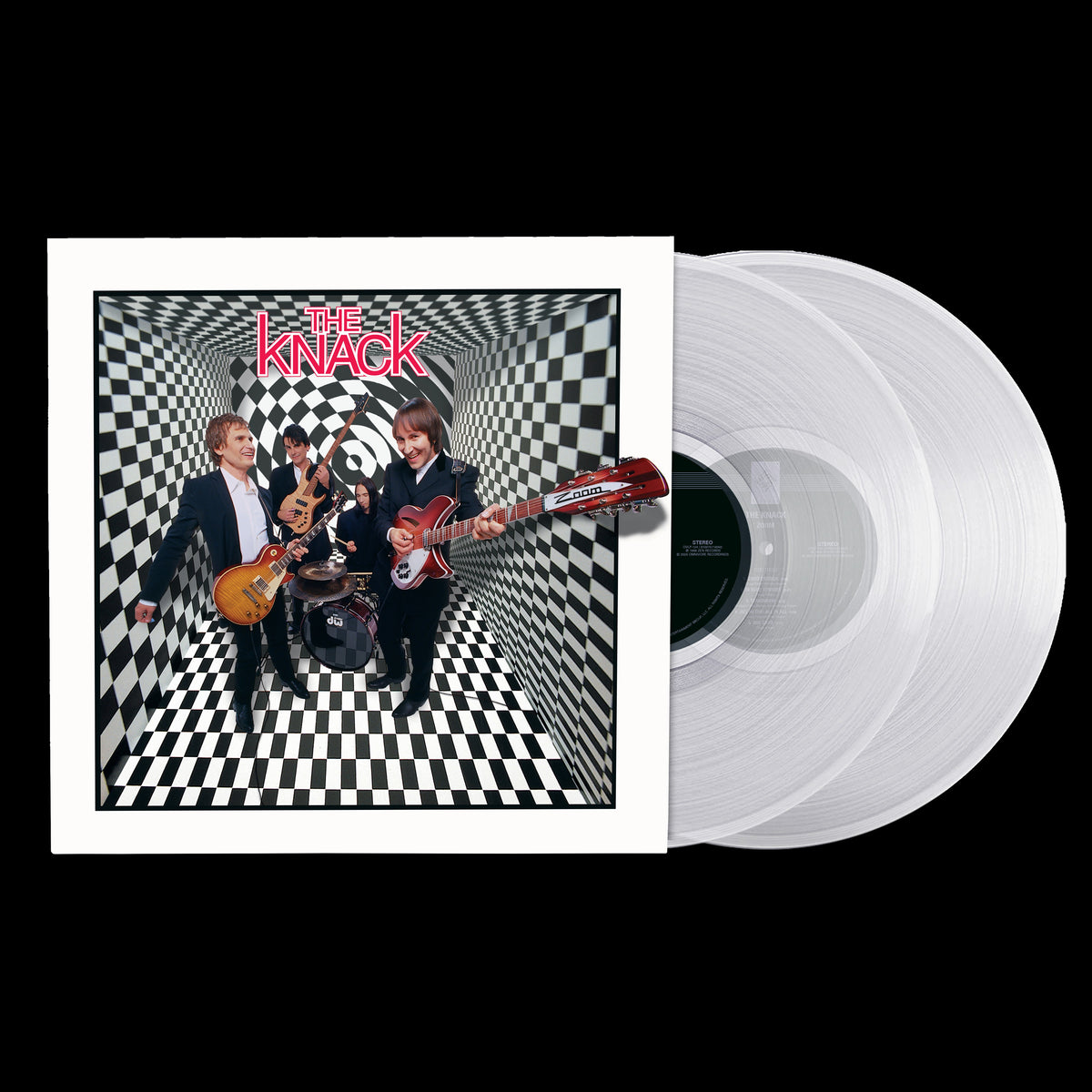 Image of Front Cover of 2xLP - NEW/NEW - THE KNACK, Zoom (Omnivore Recordings; 0810075116342, UK 2026, Crystal Clear Vinyl), , First time on vinyl. Sides 1–3 (original album) cut from 1/2" master tape. Side 4 bonus tracks unique to this pressing. Includes original 1998 press release insert for RSD. Single-pocket jacket with printed inner sleeves, spot gloss on front and back cover, and 1998 press release insert. - 9417775C