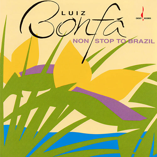 Image of Front Cover of LP - NEW/NEW - LUIZ BONFÁ, Non-Stop To Brazil (Chesky Records; EVLP129YGP, UK 2026, 180g Yellow & Green Pinwheel Vinyl), , Best known as the composer of ‘Manhã de Carnaval’ from the film Black Orpheus, Bonfá is a global icon of Brazilian music. ‘Non-Stop to Brazil’ captures his virtuoso acoustic guitar work in an intimate, high-fidelity setting, showcasing the rhythmic sophistication and melodic grace that influenced generations of guitarists. - 9417781C
