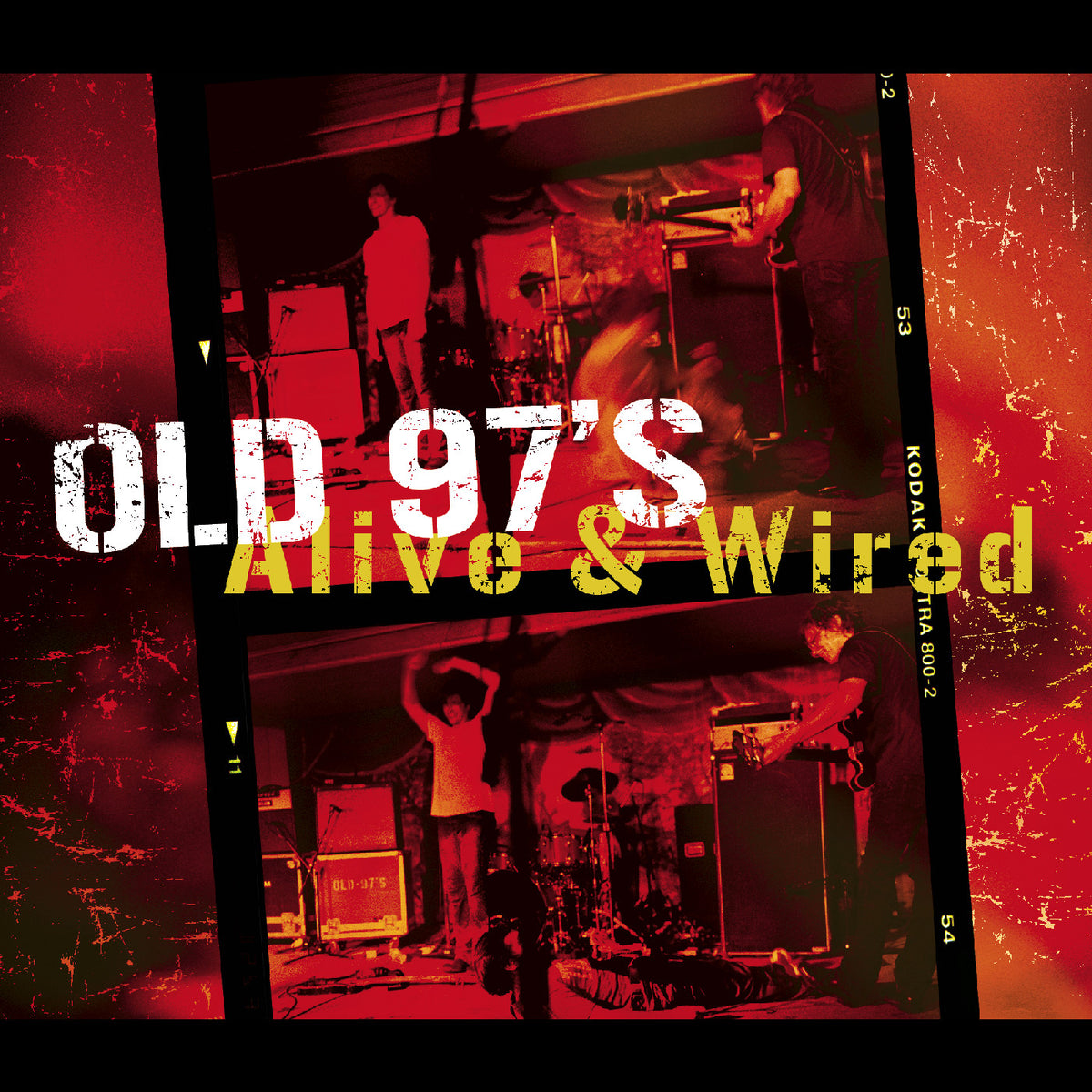 Image of Front Cover of 3xLP - NEW/NEW - OLD 97'S, Alive & Wired (New West Records; LPNW7079IE, UK 2026, Box Set, Red and Yellow Splatter Vinyl), , Few live albums capture the raw energy of a band in their element quite like Alive & Wired — the Old 97's legendary document of two scorching summer nights at Gruene Hall outside of Austin, Texas in 2005. Spanning 30 tracks across their six-album catalog, it's a masterclass in high-octane cowpunk and proof that few bands have ever been as explosive on stage as R