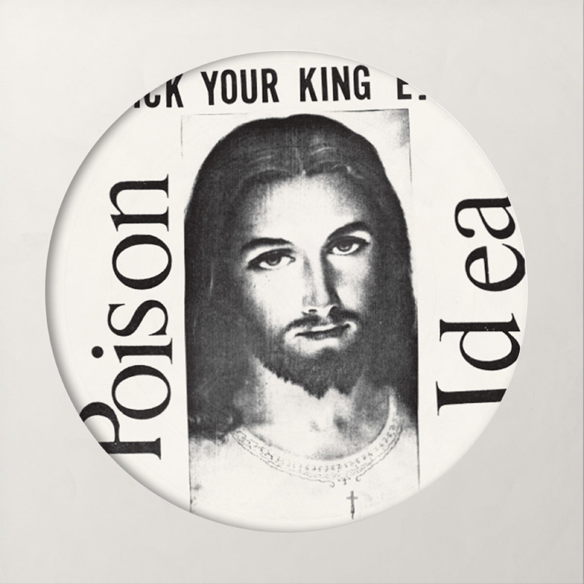 Image of Front Cover of LP - NEW/NEW - POISON IDEA, Pick Your King (American Leather Records; LPAMLE004IE, UK 2026, Picture Disc), , 1st in a series of Poison Idea reissues on picture disc. Limited to 1000 copies. Poison Idea's notoriously brief, punishing debut was released in 1983, a few years after the band formed in Portland, Oregon. Thirteen songs in sixteen minutes. Obviously, not a second wasted. At this juncture, the band consisted of founder and enormous frontman Jerry A., guitarist Tom Roberts – l
