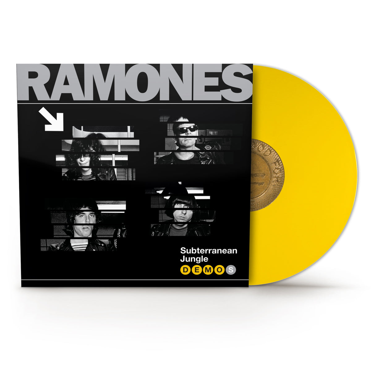 Image of Front Cover of LP - NEW/NEW - RAMONES, Subterranean Jungle Demos (Rhino; 0081227801939, UK 2026, Yellow Vinyl), , 14 demos for their 7th studio album recorded in 1982, and their last for the time being with Marky Ramone on drums. All tracks make their vinyl debut, with 11 tracks previously unreleased. 1-LP colour vinyl in single-pocket sleeve. - 9417796C