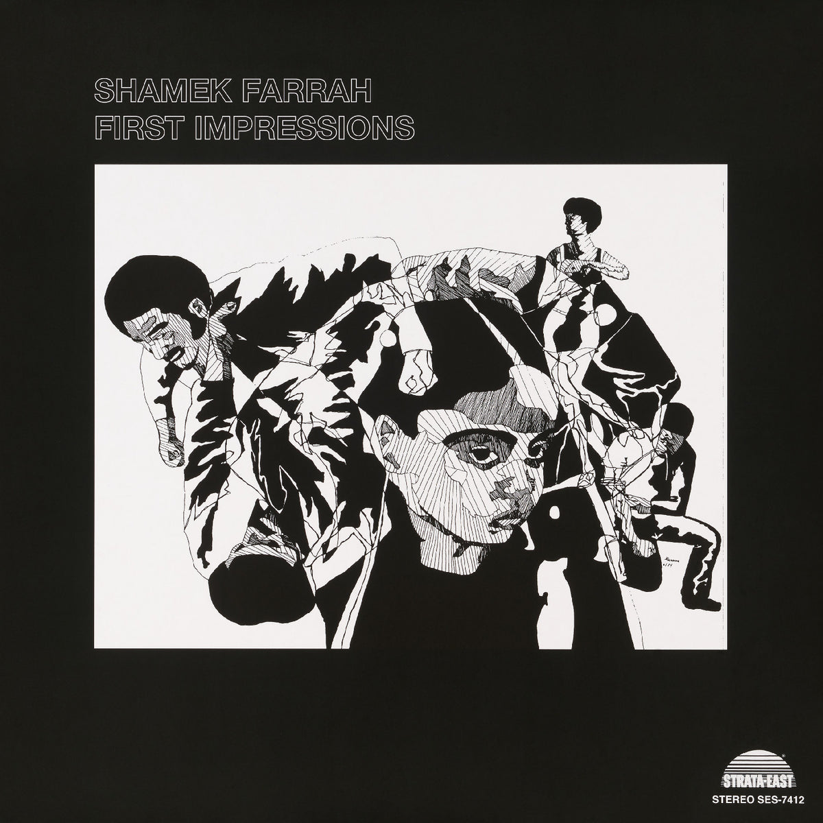 Image of Front Cover of 2xLP - NEW/NEW - SHAMEK FARRAH, First Impressions (Stata East; LPSES741226IE, UK 2026, 180g Vinyl), , This RSD deluxe edition features 3 previously unreleased songs and includes a limited edition, numbered album cover lithograph exclusively available with Record Store Day Black Friday 2026. With audio cut directly from the original analogue tapes, mastered by Kevin Gray and pressed on 180-gram vinyl at RTI, all housed in a deluxe tip-on jacket package with never-before-seen photos an