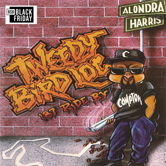 Image of Front Cover of 2xLP - NEW/NEW - TWEEDY BIRD LOC, 187 Ride By (Charly | PAR Records; CHARLY797LP, UK 2026, Gatefold), , Compton gangsta rap classic '187 Ride By' makes its vinyl debut after 30+ years. Tweedy Bird Loc’s legendary, Eazy-E-dissing masterpiece is lovingly reissued as a deluxe, 2-LP gatefold package. Before co-founding the infamous Bloods & Crips project with Ronnie Phillips, Compton Crip Richard Johnson—aka Tweedy Bird Loc—dropped a fierce, unapologetic bomb onto the gangsta rap scene. 