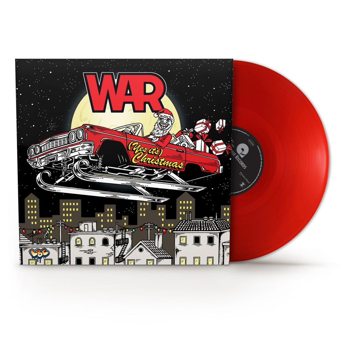 Image of Front Cover of 12” - NEW/NEW - WAR, Yes, It’s Christmas / Summer (Rhino; 0081227801748, UK 2026, Translucent Ruby Red Vinyl), , Coloured vinyl Translucent Ruby Red. Available for the first time on vinyl, WAR’s upbeat holiday single “(Yes, It’s) Christmas” derived from their 1976 hit, “Summer”. The 12” single includes alternative and extended mixes of both “(Yes, It’s) Christmas” and "Summer". - 9417816C