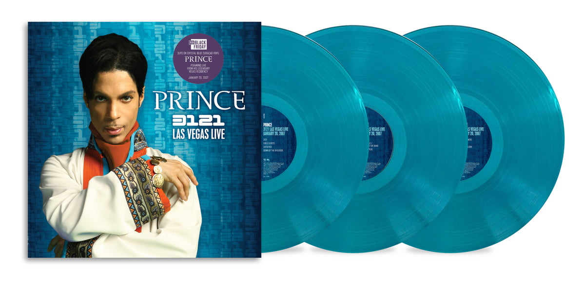 Image of Front Cover of 3xLP - NEW/NEW - PRINCE, 3121 Las Vegas Live (Legacy; 19958463031, UK 2026, Blue Vinyl), , Never physcially released live show around the 3121 tour  - 9417832C