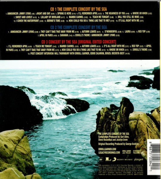 Image of Back Cover of 3xCD - VG+/VG+ - ERROLL GARNER, The Complete Concert By The Sea (Columbia; 88875120842, Europe 2015 Reissue, Booklet), ,  - 4116047C