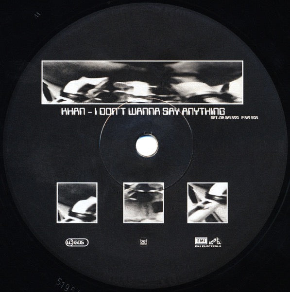 Image of Front Cover of 2xLP - /VG - KHAN, I Don't Wanna Say Anything (Harvest; 519 544, Germany 1996, Promo, Plain Sleeve), Lower end of VG, lots of faint hairlines. Faint marker on D side label.,  - 4116056C