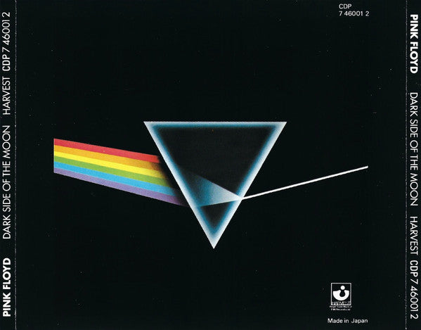 Image of Back Cover of CD - VG+/G+ - PINK FLOYD, The Dark Side Of The Moon (Harvest; CDP 7 46001 2, USA & Europe 1984, Jewel Case), ,  - 4136040E
