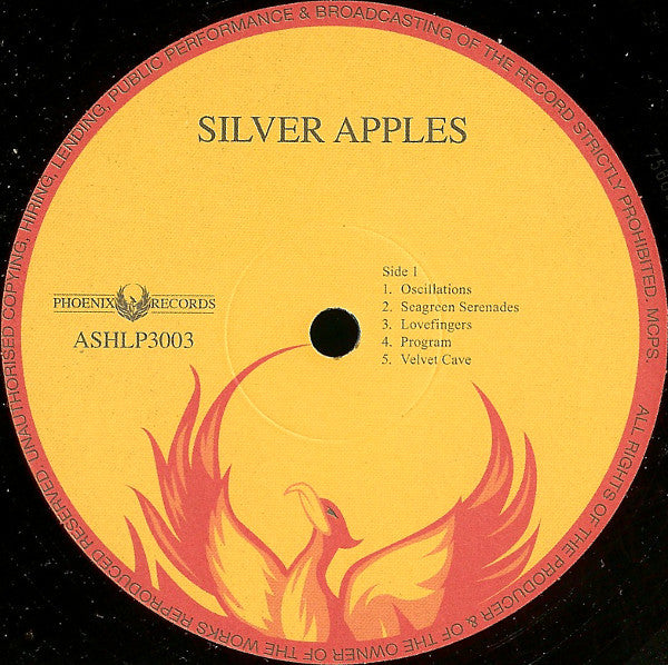 Image of Label Cover of LP - VG+/VG+ - SILVER APPLES, Silver Apples (Phoenix Records; ASHLP3003, UK 2007, Metallic Sleeve, Limited Edition of 1000.  Numbered. 180g vinyl. Unofficial), No.39,  - 4126019E