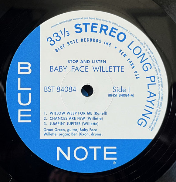 Image of Label Cover of LP - VG/VG+ - BABY FACE WILLETTE, Stop And Listen (Blue Note; 6514975, Worldwide 2025 Reissue, Picture Sleeve), ,  - 4126039E