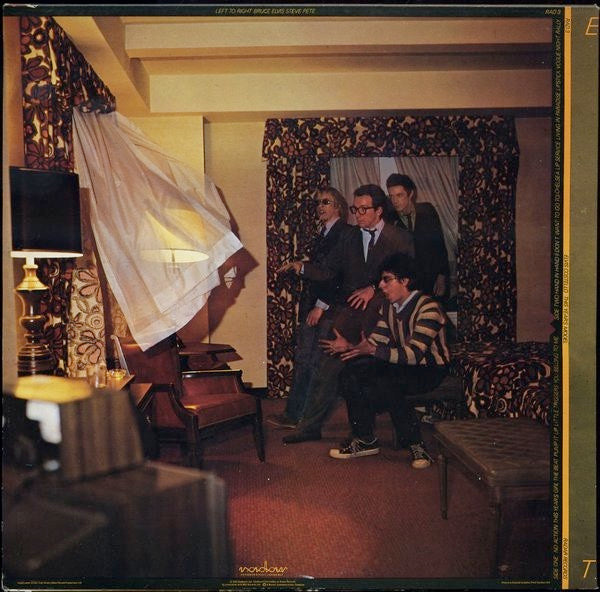 Image of Back Cover of LP - VG/G+ - ELVIS COSTELLO, This Year's Model (Radar Records; RAD 3, UK 1978, Offset Sleeve, Inner, NO 7", Porky/EG only in matrix (NO "Special Prize...")), Hairlines & light scratches, edge wear, sticker mark,  - 4146020S