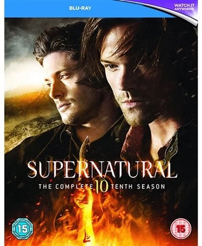 Image of Front Cover of 4xBlu-Ray - VG+/VG+ - VARIOUS, Supernatural - Season 10 (Warner Brothers; 5000210185,  ), ,  - 4136050E