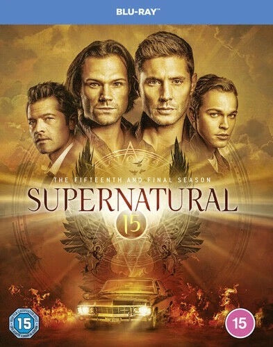 Image of Front Cover of 4xBlu-Ray - VG+/VG+ - VARIOUS, Supernatural - Season 15 (Warner Brothers; 5000288368, UK 2021), ,  - 4136054E