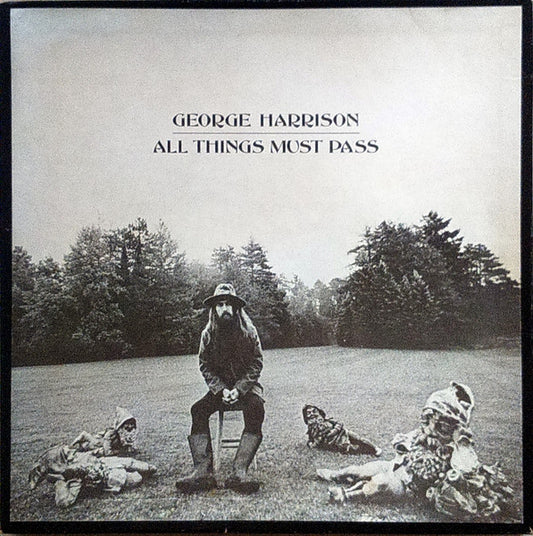Image of Front Cover of 3xLP - VG/G+ - GEORGE HARRISON, All Things Must Pass (Parlophone Black & Silver Labels With One EMI Box; STCH 639, South Africa 1971 Reissue, Box Set With Tracklist Printed Inside), Light marks only, Good gloss to discs, Very light fogging to disc 3, Box intact with some wear all round ,  - 4116076C