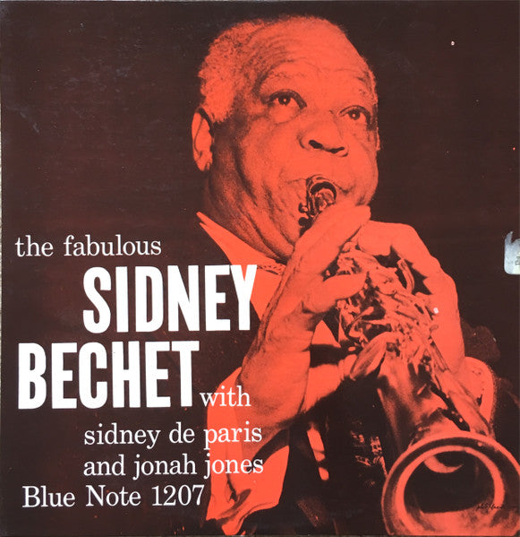 Image of Front Cover of LP - VG/VG - SIDNEY BECHET, The Fabulous Sidney Bechet (Blue Note (47 West 63rd. NYC); BLP 1207, US 1958, Deep Groove), ,  - 4126140E