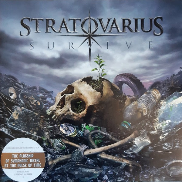 Image of Front Cover of 2xLP - EX/VG - STRATOVARIUS, Survive (Ear Music; 0212809EMU, Europe 2022, Gatefold, 2 Inners, Marbled Burgundy Vinyl), Still In Opened Shrinkwrap With Hype Sticker,  - 4116116C