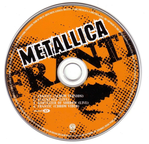 Image of Label Cover of 2xCD - G+/VG+ - METALLICA, Frantic (Vertigo; 9811513 / 9811514, UK 2003, Card Slipcase with CD Single Cases inside), Shelf Wear,  - 4136068E