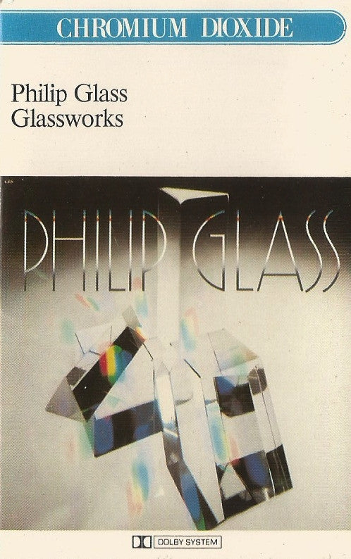 Image of Front Cover of Cassette - VG/VG - PHILIP GLASS, Glassworks (CBS ; 40-73640, UK & Europe 1982, J-Card), ,  - 4136087E