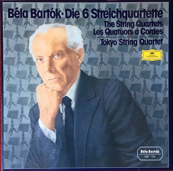Image of Front Cover of 3xLP - VG+/VG+ - TOKYO STRING QUARTET, Bart k: Die 6 Streichquartette=The String Quartets=Les Quatuors   Cordes (Deutsche Grammophon; 2740 235, Germany 1981, Box Set, Booklet), ,  - 4126242E