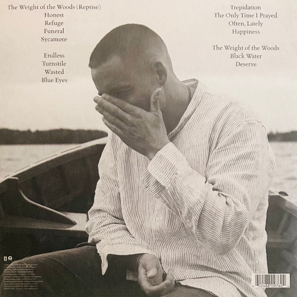 Image of Back Cover of 2xLP - VG+/VG+ - DERMOT KENNEDY, The Weight Of The Woods (Island Records; 00602488097604, Worldwide 2026, Gatefold, 2 Inners, Green Vinyl), Sleeve has a corner bump, still in opened shrinkwrap with hype sticker. ,  - 4116164C