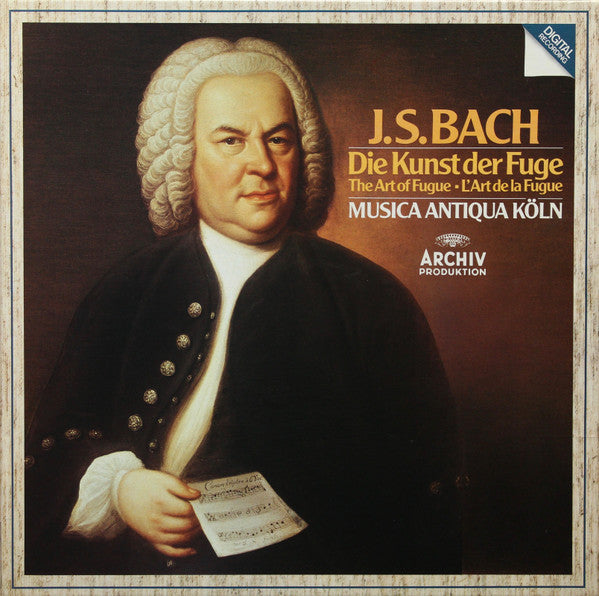 Image of Front Cover of LP - VG+/VG+ - MUSICA ANTIQUA K�LN, Bach: Musica Antiqua K�ln � Die Kunst Der Fuge (Archiv Produktion; Die Kunst Der Fuge, Germany 1984), ,  - 4126247E