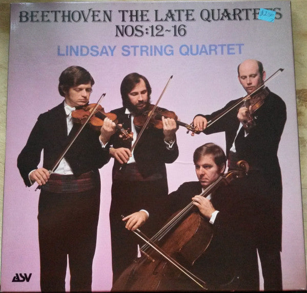Image of Front Cover of LP - VG+/VG+ - LINDSAY STRING QUARTET*, Beethoven: The Late Quartets Nos:12-16 (ASV; ALHB 403, UK 1983), ,  - 4126248E