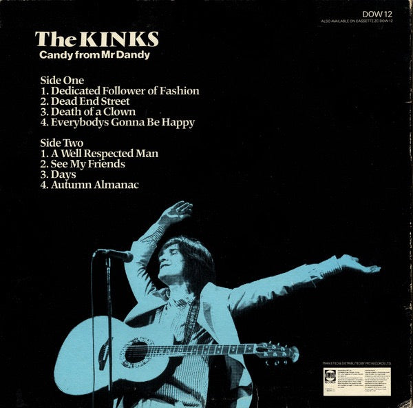 Image of Back Cover of 10" EP - VG/VG - THE KINKS, Candy From Mr. Dandy (PRT; DOW 12, UK 1983, Picture Sleeve), ,  - 4116177C