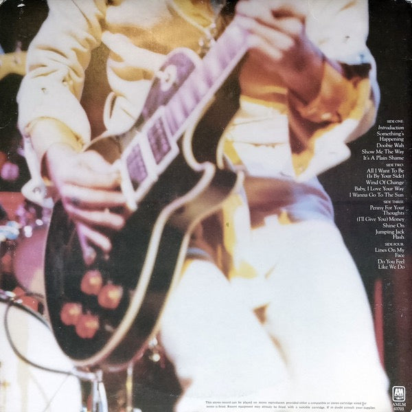 Image of Back Cover of 2xLP - VG/VG+ - PETER FRAMPTON, Frampton Comes Alive! (A&M Records Silver/Gold Labels With Rondor Printed As Last Credit On Disc 1; AMLM 63703, UK 1976 Reissue, Gatefold), ,  - 4116178C