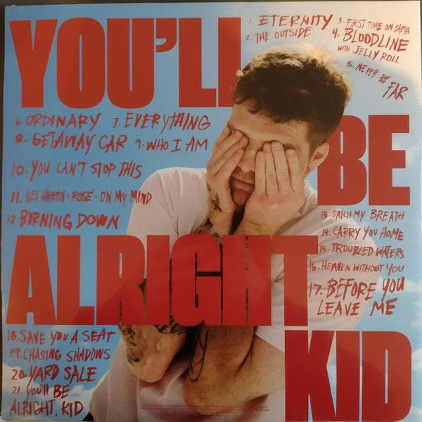 Image of Back Cover of 2xLP - EX/EX - ALEX WARREN, You'll Be Alright Kid (Atlantic; 075678594793, Europe 2025, Gatefold, 2 Inners & Insert, Bone Vinyl), Still In Opened Shrinkwrap With Hype Sticker,  - 4116169C